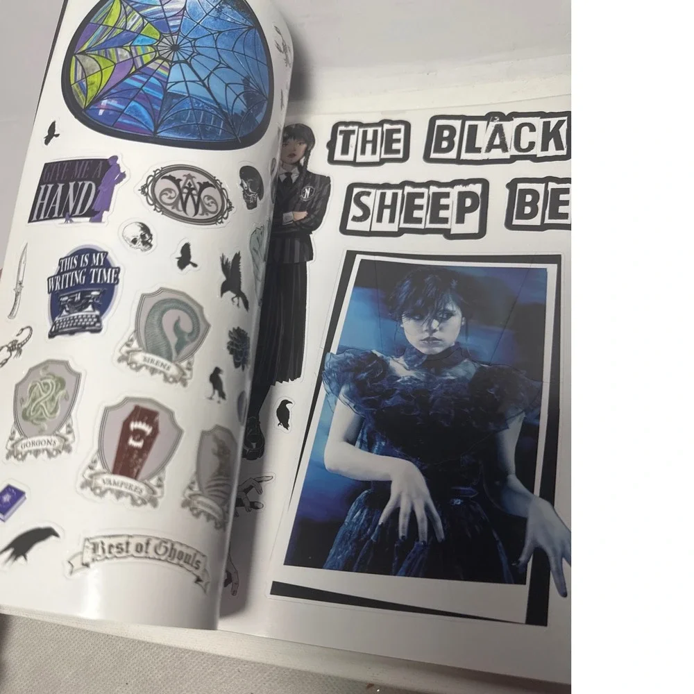 Random House Wednesday Official Sticker Book Kids OS Black Excellent 500+ Pcs